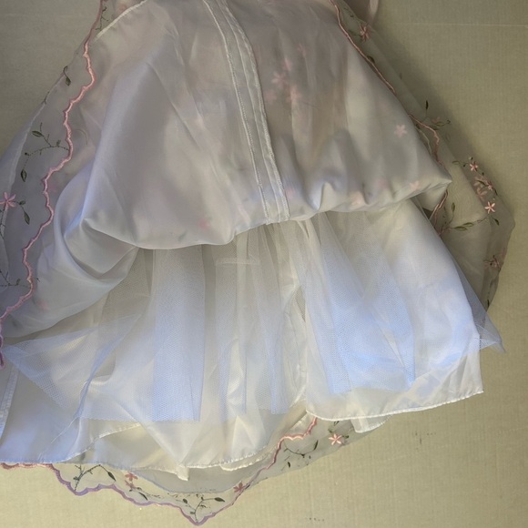 Children’s Concepts formal White & Pink embroidered Floral girls Dress Sz-6. W7 - Picture 7 of 13